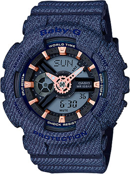 

Японские наручные женские часы Casio BA-110DE-2A1. Коллекция Baby-G