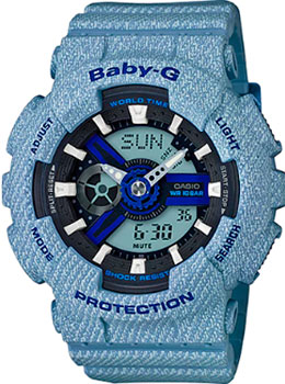 

Японские наручные женские часы Casio BA-110DE-2A2. Коллекция Baby-G