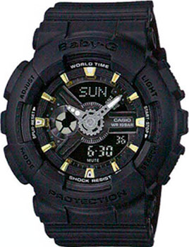 

Японские наручные женские часы Casio BA-110GA-1A. Коллекция Baby-G