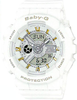 

Японские наручные женские часы Casio BA-110GA-7A1. Коллекция Baby-G
