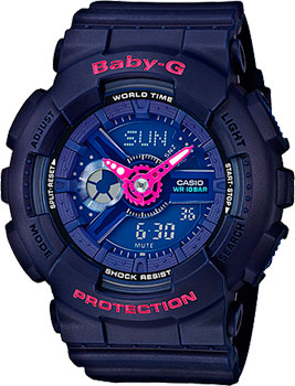 

Японские наручные женские часы Casio BA-110PP-2A. Коллекция Baby-G