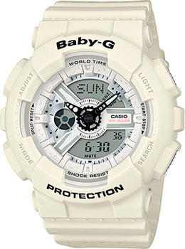 

Японские наручные женские часы Casio BA-110PP-7A. Коллекция Baby-G