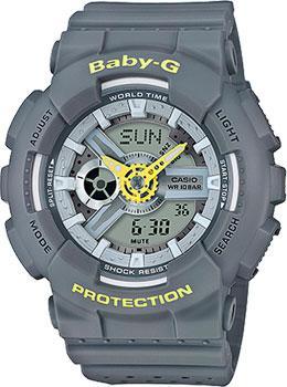

Японские наручные женские часы Casio BA-110PP-8A. Коллекция Baby-G