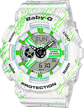 

Японские наручные женские часы Casio BA-110TX-7A. Коллекция Baby-G