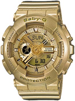 

Японские наручные женские часы Casio BA-111-9A. Коллекция Baby-G