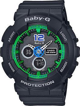 

Японские наручные женские часы Casio BA-120-1B. Коллекция Baby-G