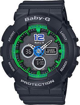 Японские наручные  женские часы Casio BA-120-1B. Коллекция Baby-G - фото 1