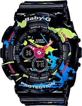 

Японские наручные женские часы Casio BA-120SPL-1A. Коллекция Baby-G
