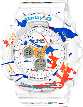 

Японские наручные женские часы Casio BA-120SPL-7A. Коллекция Baby-G