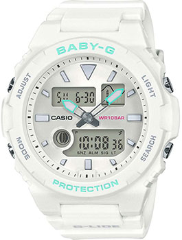 

Японские наручные женские часы Casio BAX-100-7AER. Коллекция Baby-G