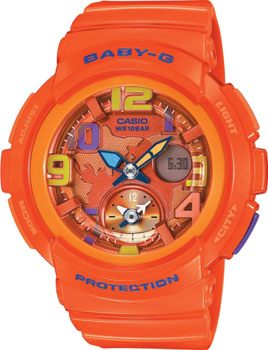 

Японские наручные женские часы Casio BGA-190-4B. Коллекция Baby-G
