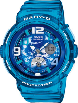 

Японские наручные женские часы Casio BGA-190GL-2B. Коллекция Baby-G