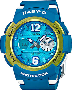 

Японские наручные женские часы Casio BGA-210-2B. Коллекция Baby-G