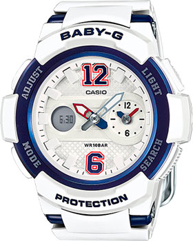 

Японские наручные женские часы Casio BGA-210-7B2. Коллекция Baby-G