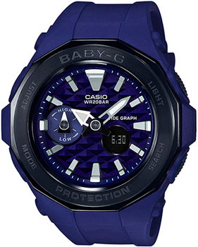 

Японские наручные женские часы Casio BGA-225G-2A. Коллекция Baby-G