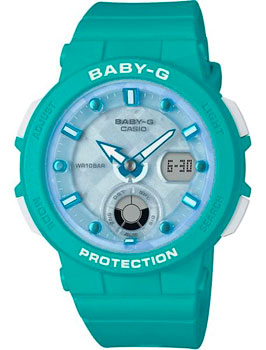 

Японские наручные женские часы Casio BGA-250-2A. Коллекция Baby-G