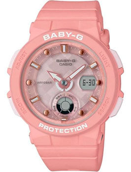 

Японские наручные женские часы Casio BGA-250-4A. Коллекция Baby-G