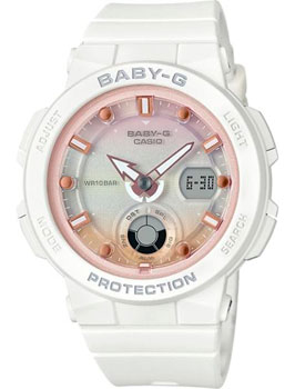 

Японские наручные женские часы Casio BGA-250-7A2. Коллекция Baby-G