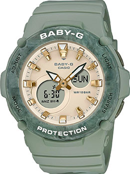 Японские наручные  женские часы Casio BGA-275M-3A. Коллекция Baby-G - фото 1