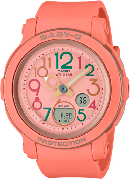 Японские наручные  женские часы Casio BGA-290PA-4A. Коллекция Baby-G - фото 1