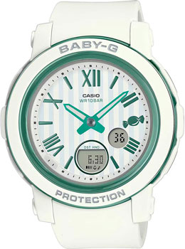 Японские наручные  женские часы Casio BGA-290SW-7A. Коллекция Baby-G - фото 1