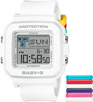 

Японские наручные женские часы Casio BGD-10L-7. Коллекция Baby-G