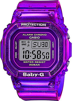 Японские наручные  женские часы Casio BGD-560S-6ER. Коллекция Baby-G - фото 1