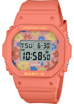 

Японские наручные женские часы Casio BGD-565RP-4. Коллекция Baby-G