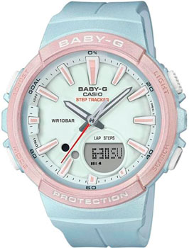 

Японские наручные женские часы Casio BGS-100SC-2A. Коллекция Baby-G