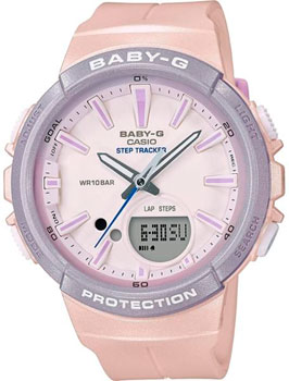 

Японские наручные женские часы Casio BGS-100SC-4A. Коллекция Baby-G