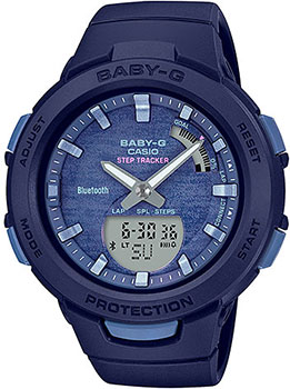 Японские наручные  женские часы Casio BSA-B100AC-2AER. Коллекция Baby-G - фото 1