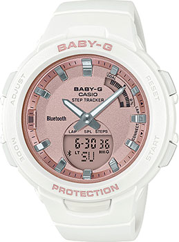

Японские наручные женские часы Casio BSA-B100MF-7AER. Коллекция Baby-G