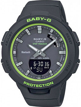 

Японские наручные женские часы Casio BSA-B100SC-1AER. Коллекция Baby-G