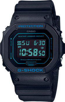 Японские наручные  мужские часы Casio DW-5600BBM-1ER. Коллекция G-Shock - фото 1