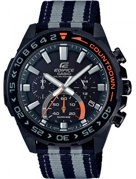 Японские наручные  мужские часы Casio EFS-S550BL-1AVUEF. Коллекция Edifice - фото 1