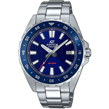 

Японские наручные мужские часы Casio EFV-130D-2AVUEF. Коллекция Edifice