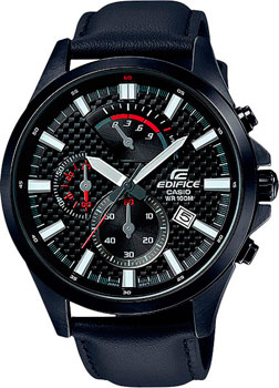 

Японские наручные мужские часы Casio EFV-530BL-1A. Коллекция Edifice