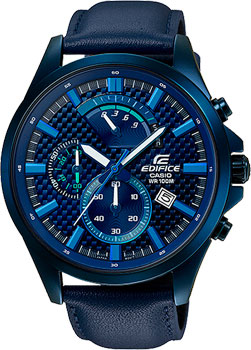 

Японские наручные мужские часы Casio EFV-530BL-2A. Коллекция Edifice