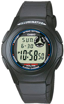 

Японские наручные мужские часы Casio F-200W-1AEG. Коллекция Digital