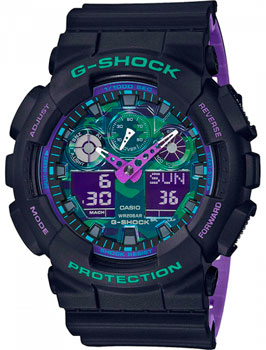

Японские наручные мужские часы Casio GA-100BL-1AER. Коллекция G-Shock