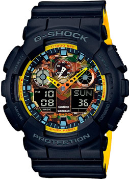 

Японские наручные мужские часы Casio GA-100BY-1A. Коллекция G-Shock