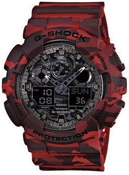 Casio Часы Casio GA-100CM-4A. Коллекция G-Shock