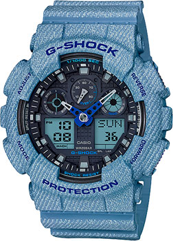 

Японские наручные мужские часы Casio GA-100DE-2A. Коллекция G-Shock