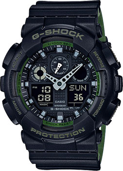 

Японские наручные мужские часы Casio GA-100L-1A. Коллекция G-Shock