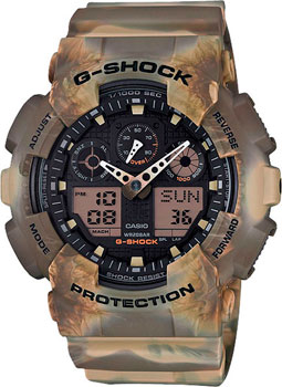 

Японские наручные мужские часы Casio GA-100MM-5A. Коллекция G-Shock