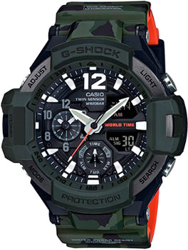 

Японские наручные мужские часы Casio GA-1100SC-3A. Коллекция G-Shock