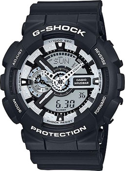 Casio Часы Casio GA-110BW-1A. Коллекция G-Shock