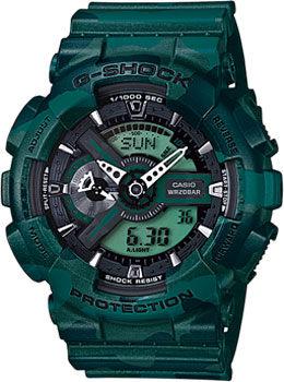 

Японские наручные мужские часы Casio GA-110CM-3A. Коллекция G-Shock