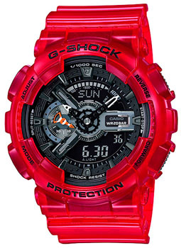 

Японские наручные мужские часы Casio GA-110CR-4A. Коллекция G-Shock