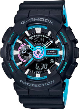 

Японские наручные мужские часы Casio GA-110PC-1A. Коллекция G-Shock